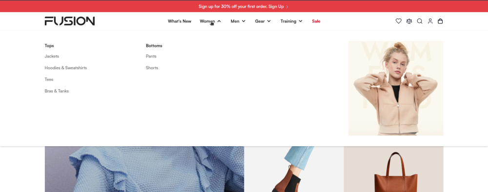 Mega menu configuration in Magento admin