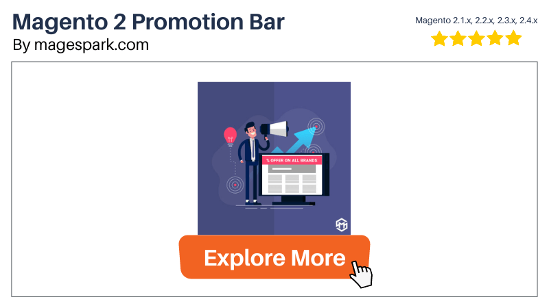 Magento 2 Promotion Bar