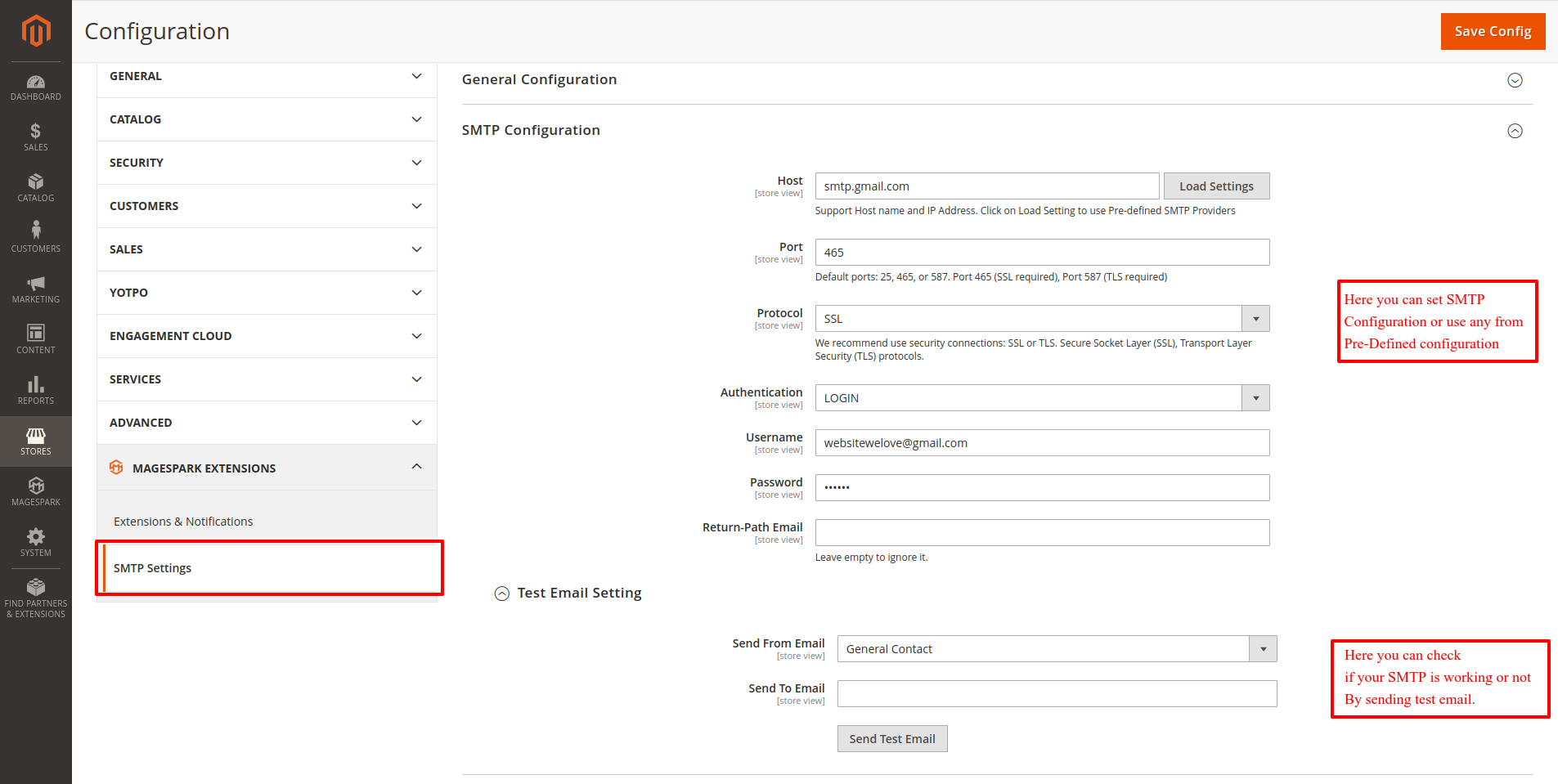 Magento 2 SMTP extension