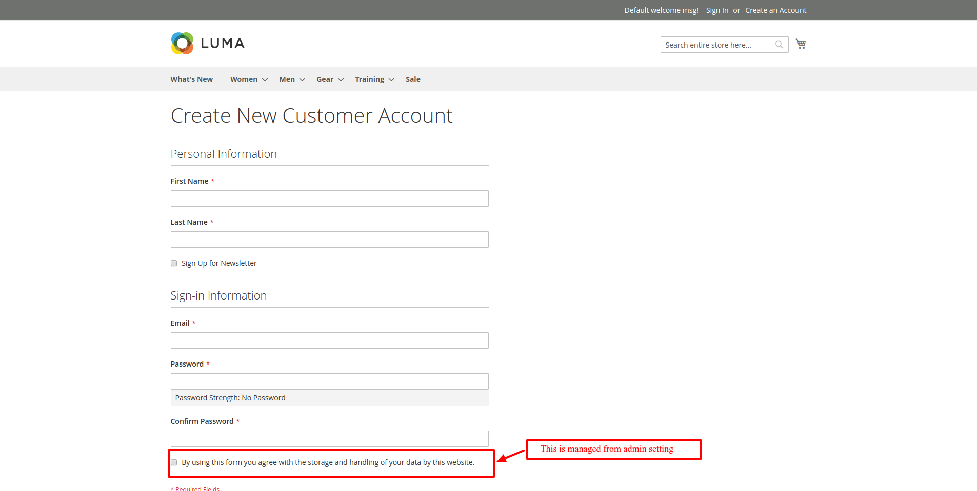 Magento 2 Cookie Notice