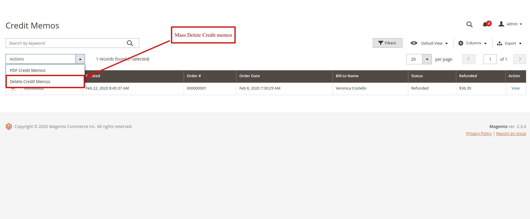 Magento 2 Delete Orders