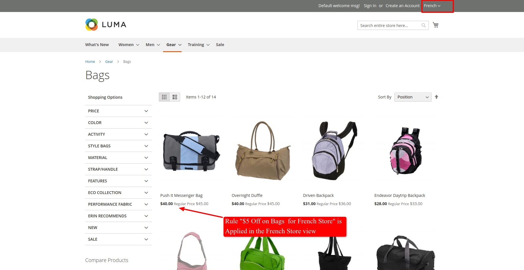 Magento 2 Catalog Price Rule by Store View