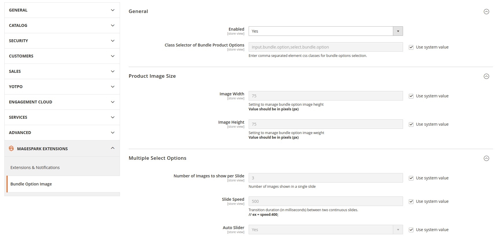 Magento 2 Bundle Option Image