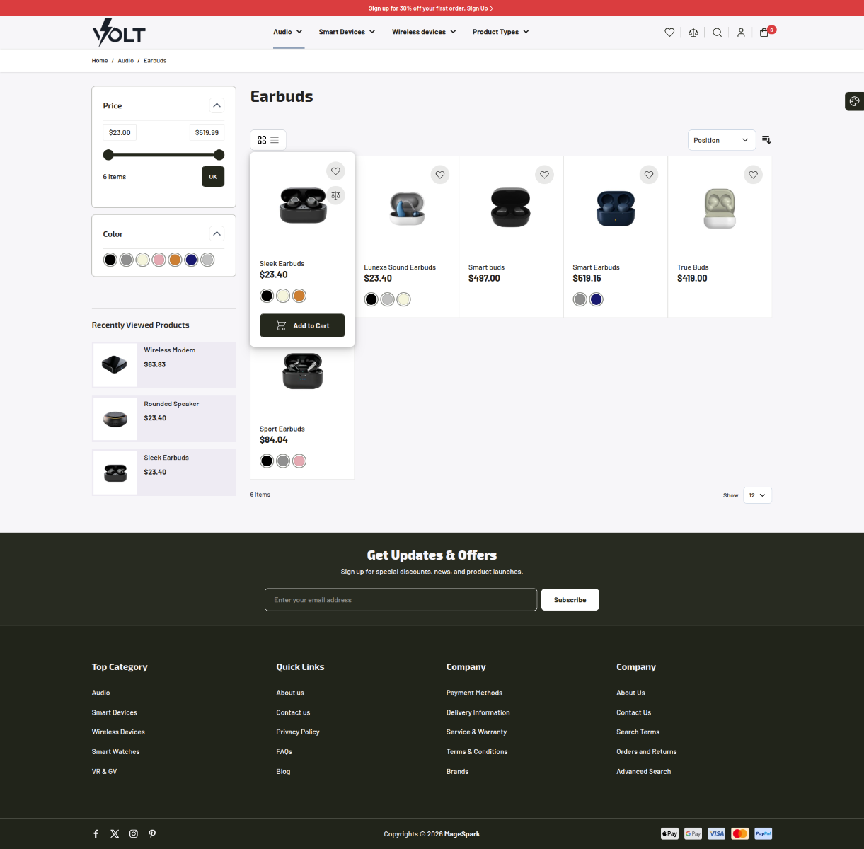 Volt - A Hyvä Electronics Theme for Magento 2