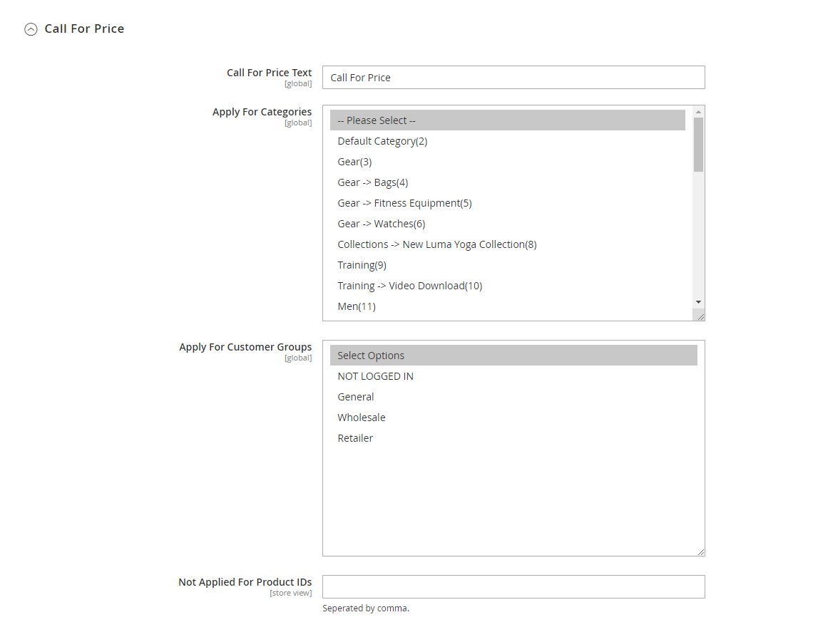 Magento 2 Advanced Hide Price