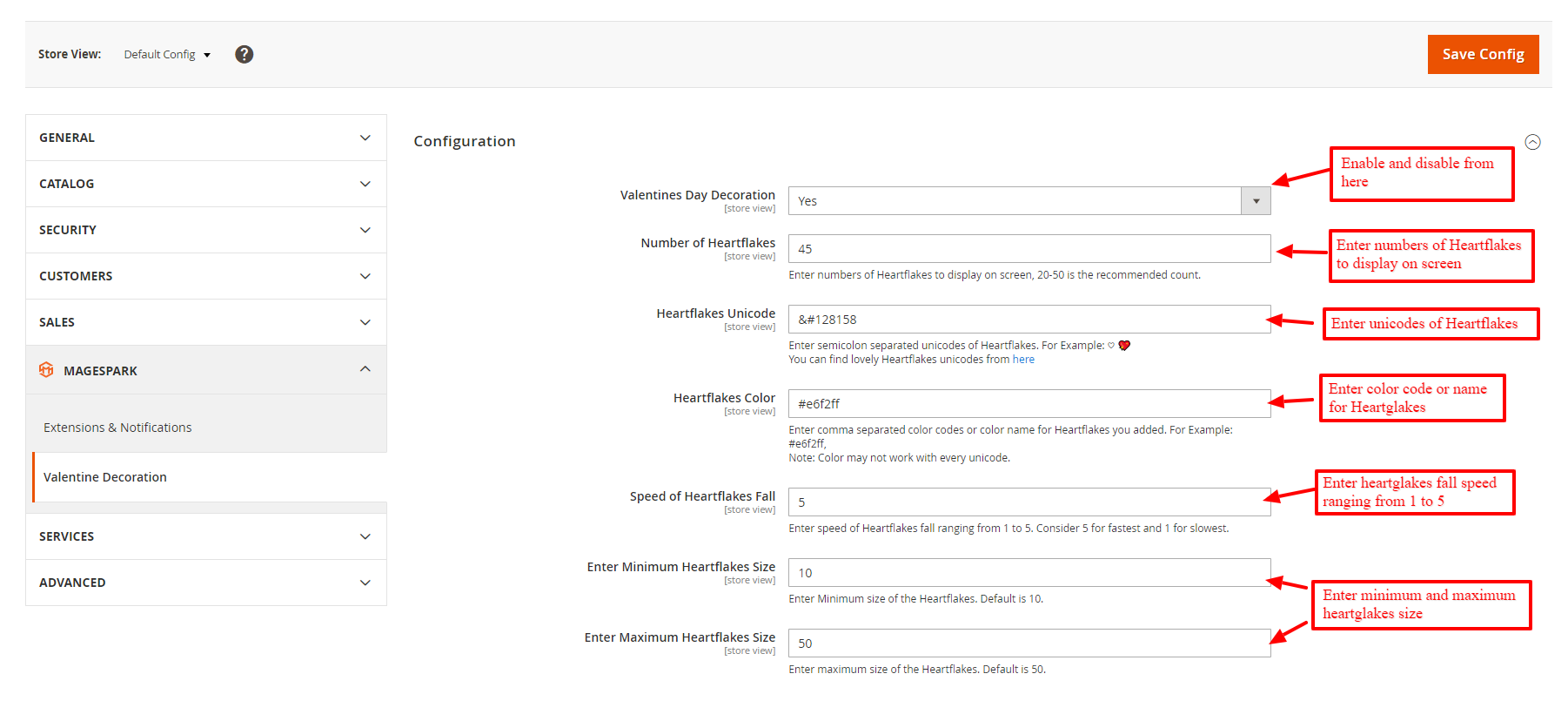 Valentine’s Day Decoration for Magento 2