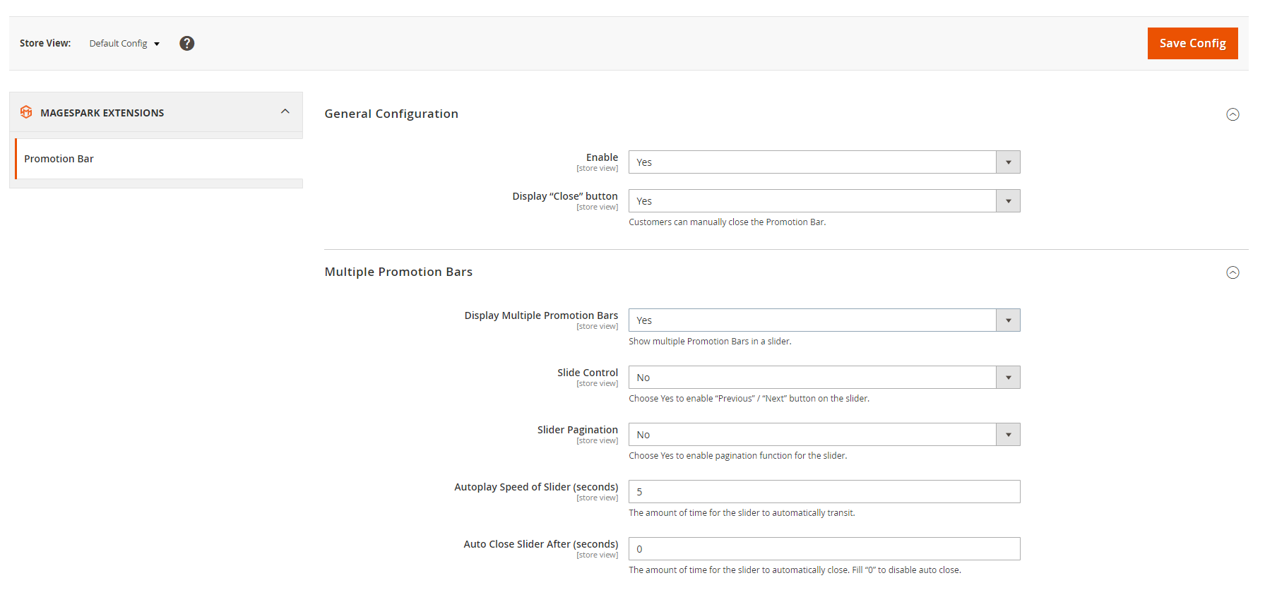 Magento 2 Promotion Bar