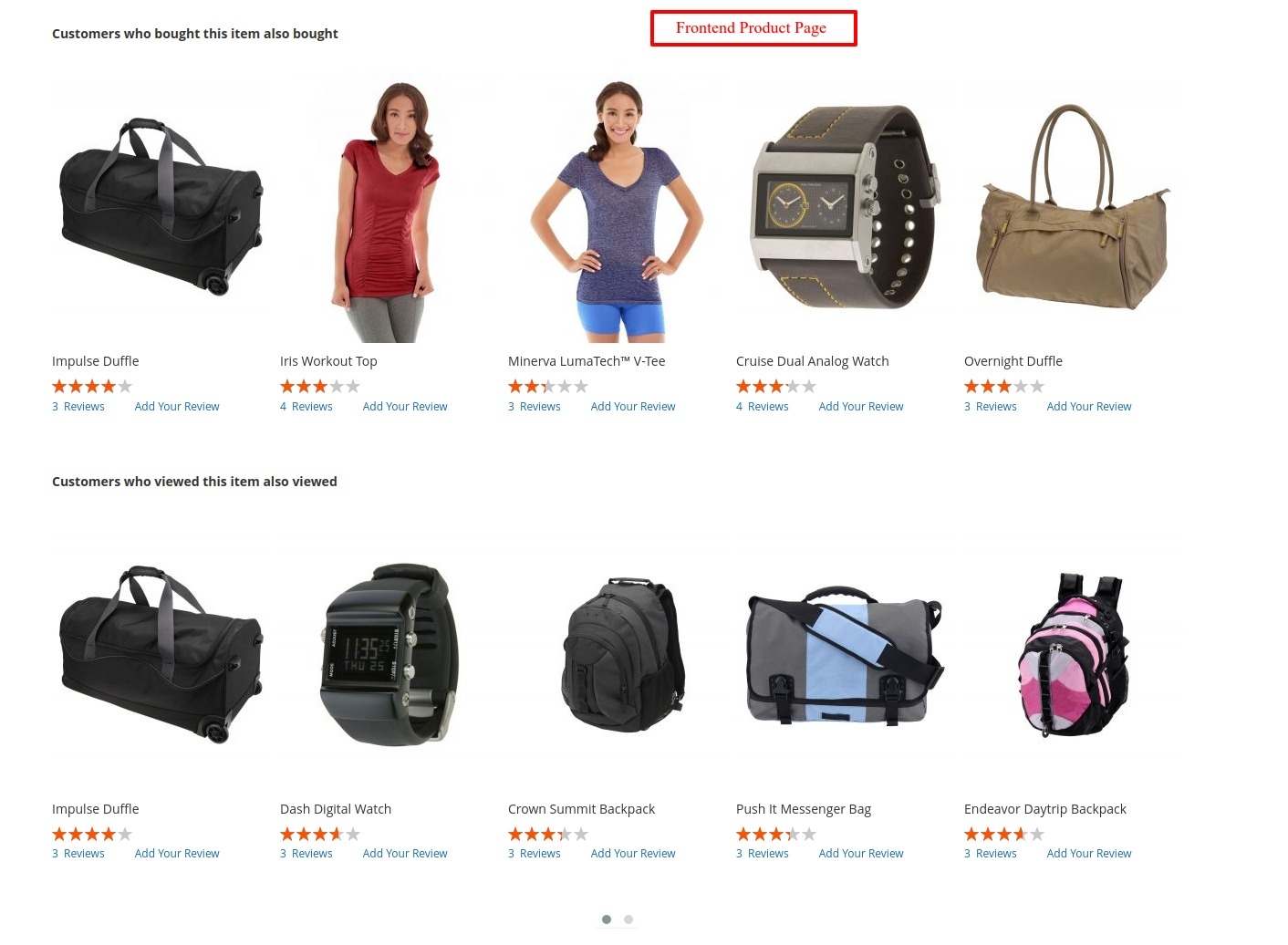 Magento 2 Customers Also Bought/ Also Viewed