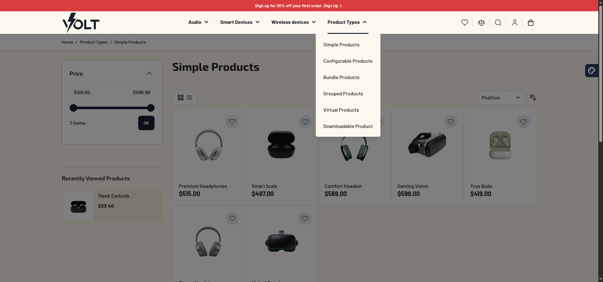 Volt - A Hyvä Electronics Theme for Magento 2