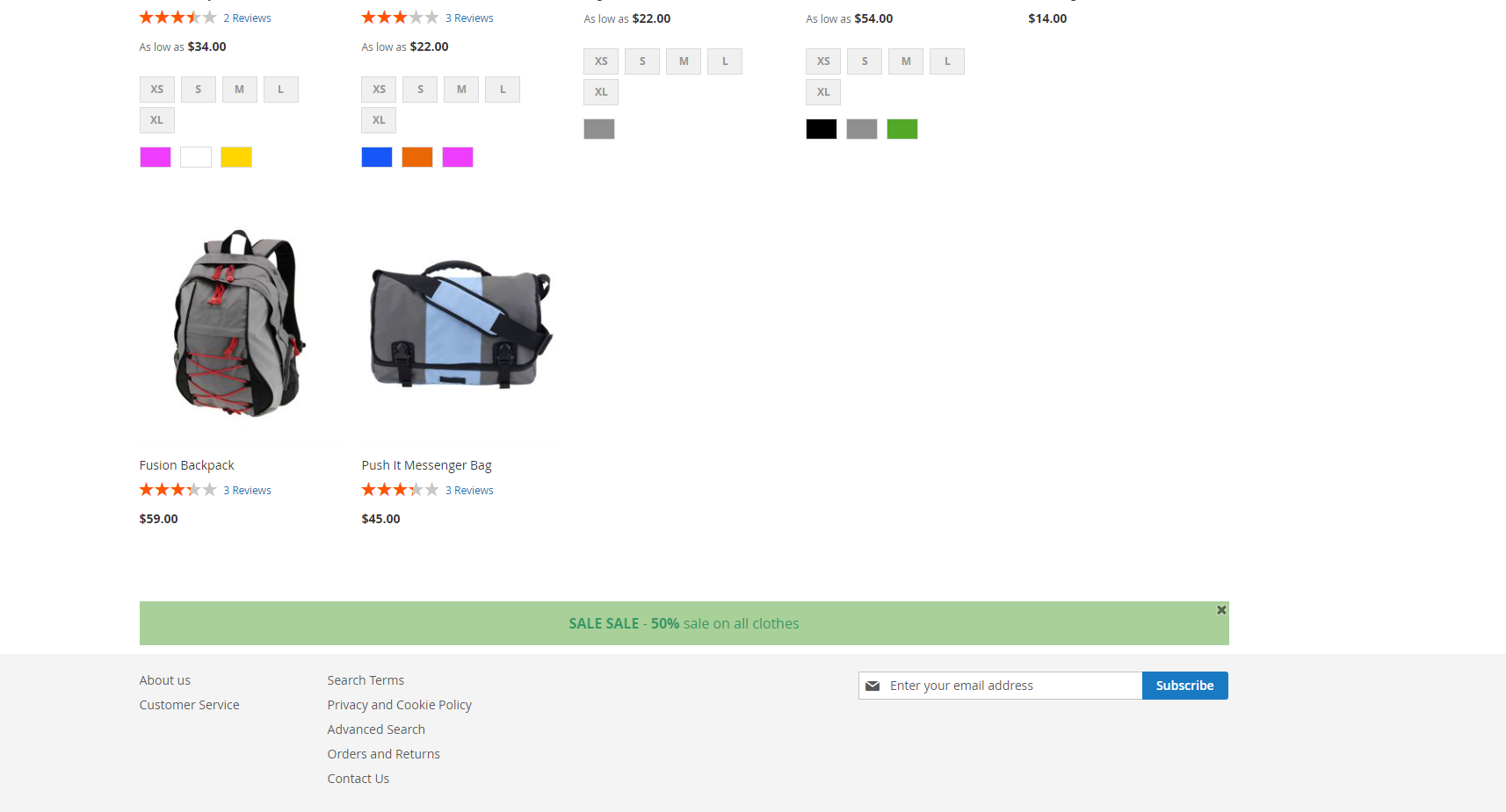 Magento 2 Promotion Bar