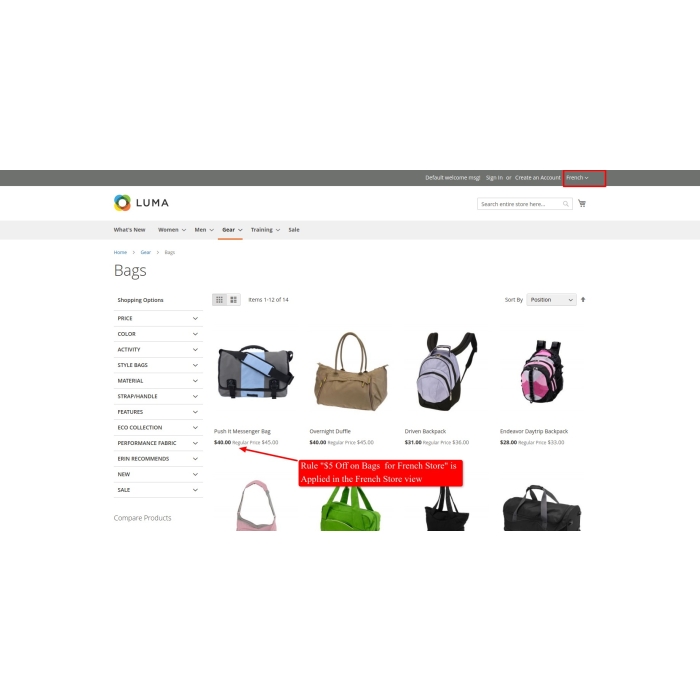 Magento 2 Catalog Price Rule by Store View