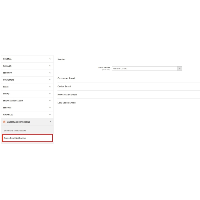 Magento 2 Admin Email Notification