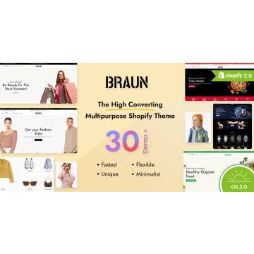 Braun - Multipurpose Shopify Theme OS 2.0 - Multilanguage - RTL Support — Shopify Themes