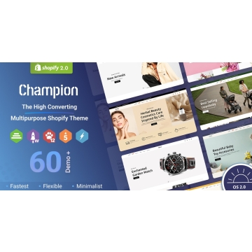 Champion - Multipurpose Shopify Theme OS 2.0 - Multilanguage - RTL Support — Shopify Themes