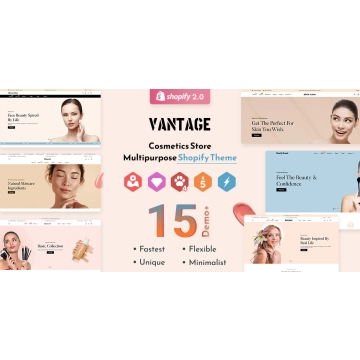 Vantage - Beauty Cosmetics Shopify Theme OS 2.0 - Multilanguage - RTL Support — Shopify Themes