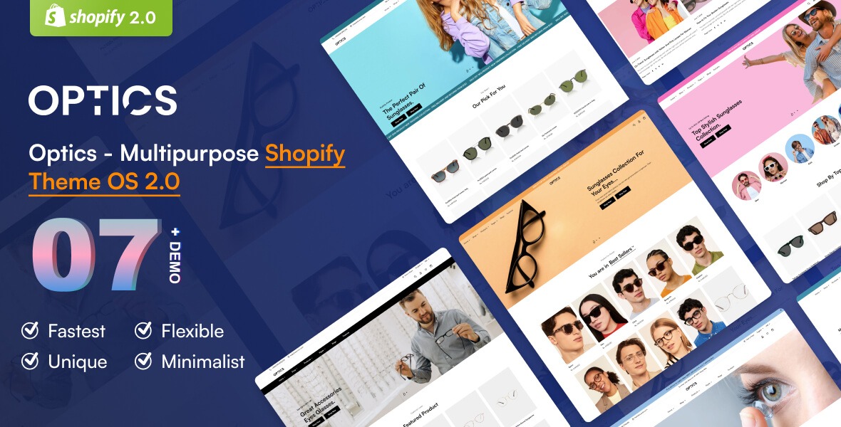 Optics - Glasses, Contact Lenses & Fashion Multipurpose Shopify Theme OS 2.0