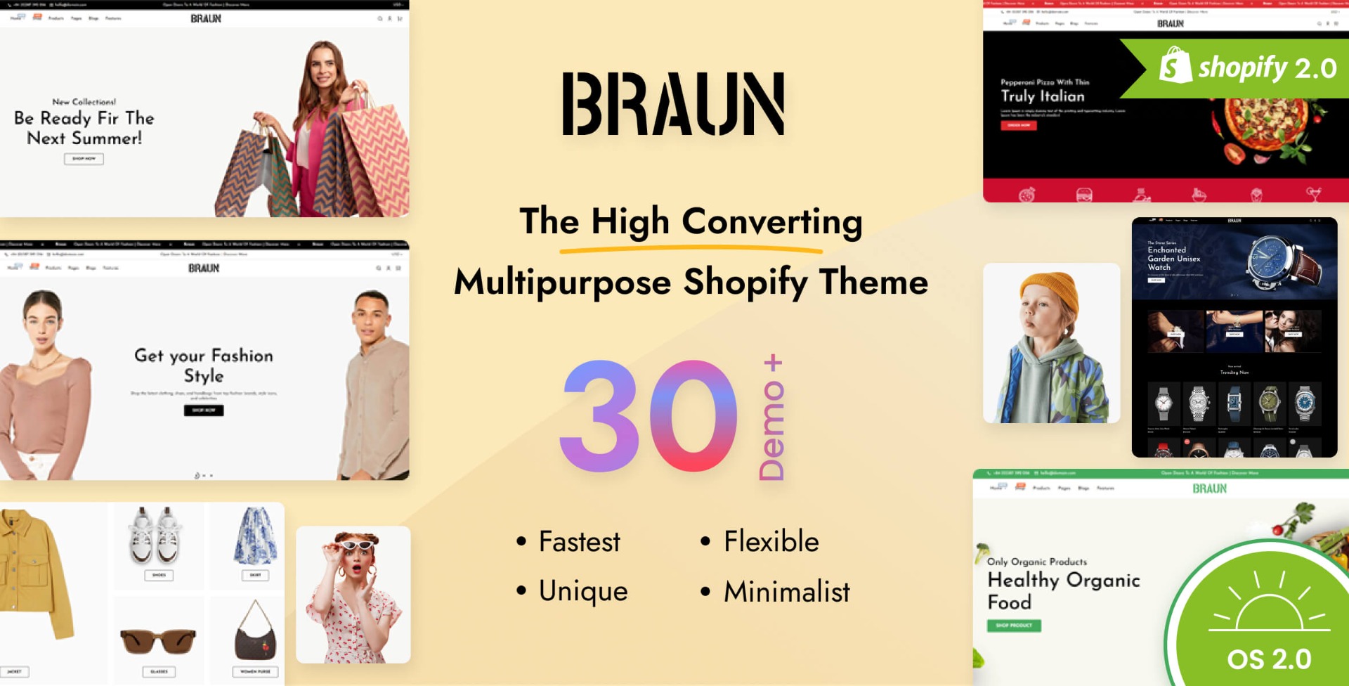 Braun - Multipurpose Shopify Theme OS 2.0 - Multilanguage - RTL Support