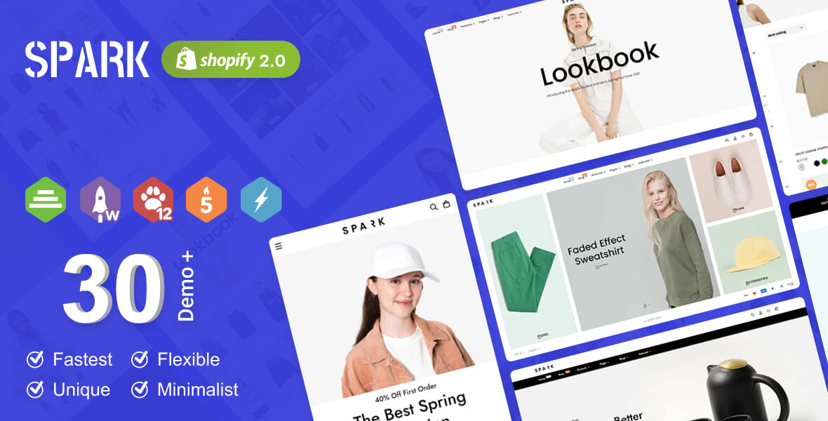 Spark Shopify Theme for Clothing Brands (OS 2.0, RTL-ready)