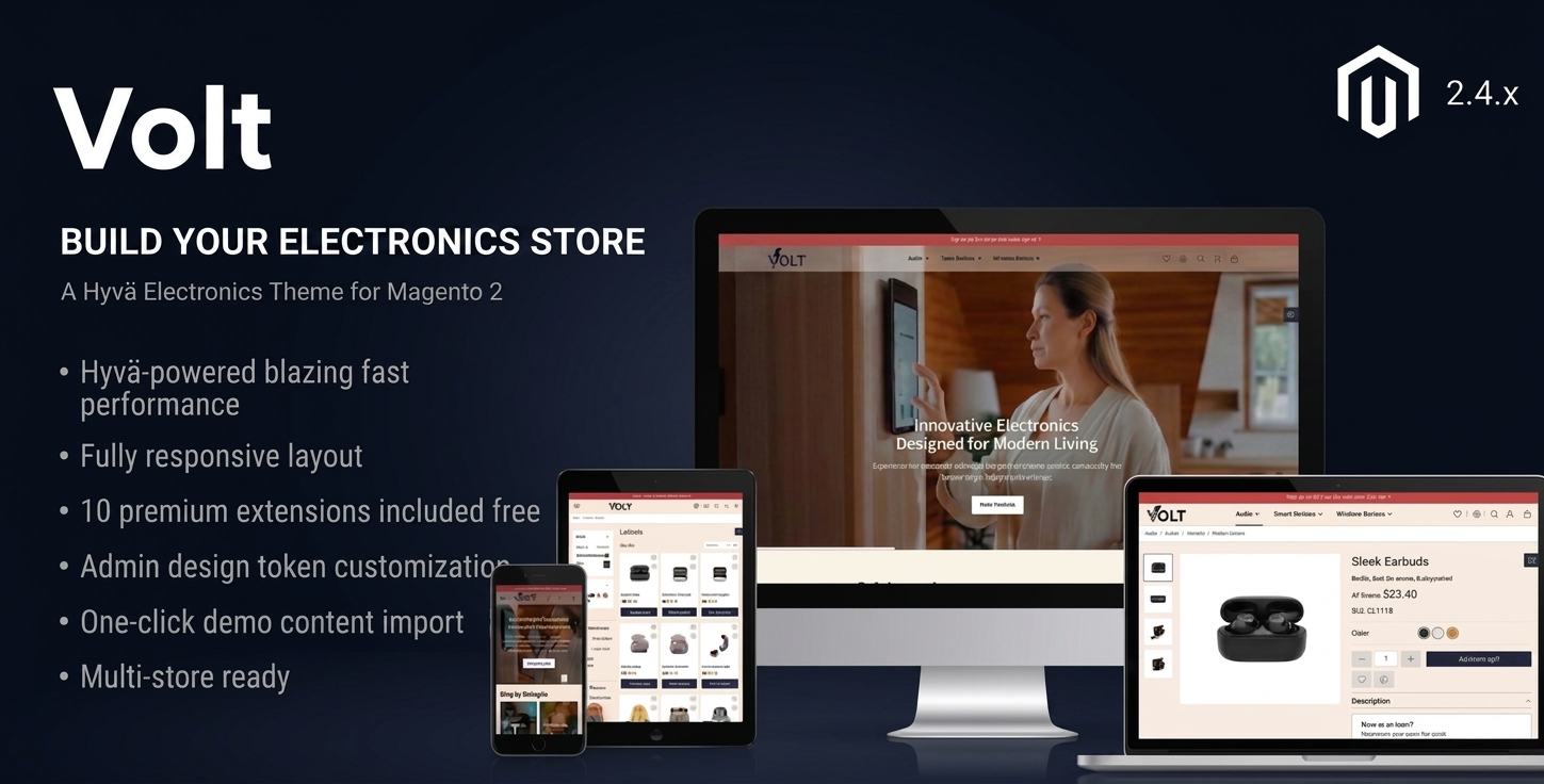 Volt - A Hyvä Electronics Theme for Magento 2
