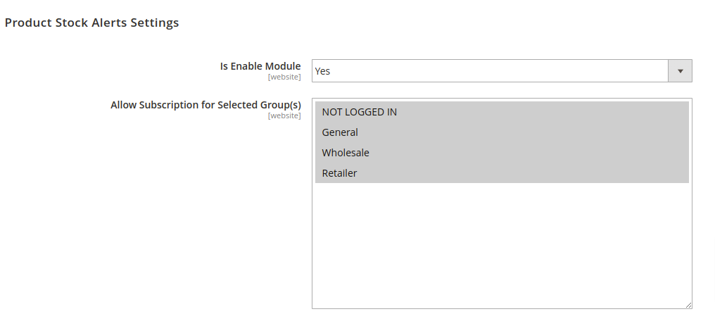 Magento 2 Out of Stock Notification Extension