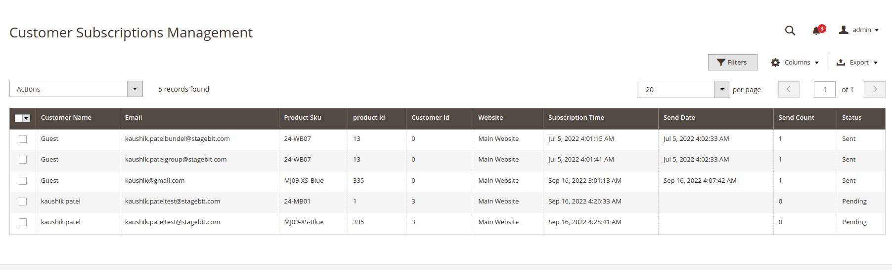 Magento 2 Out of Stock Notification Extension