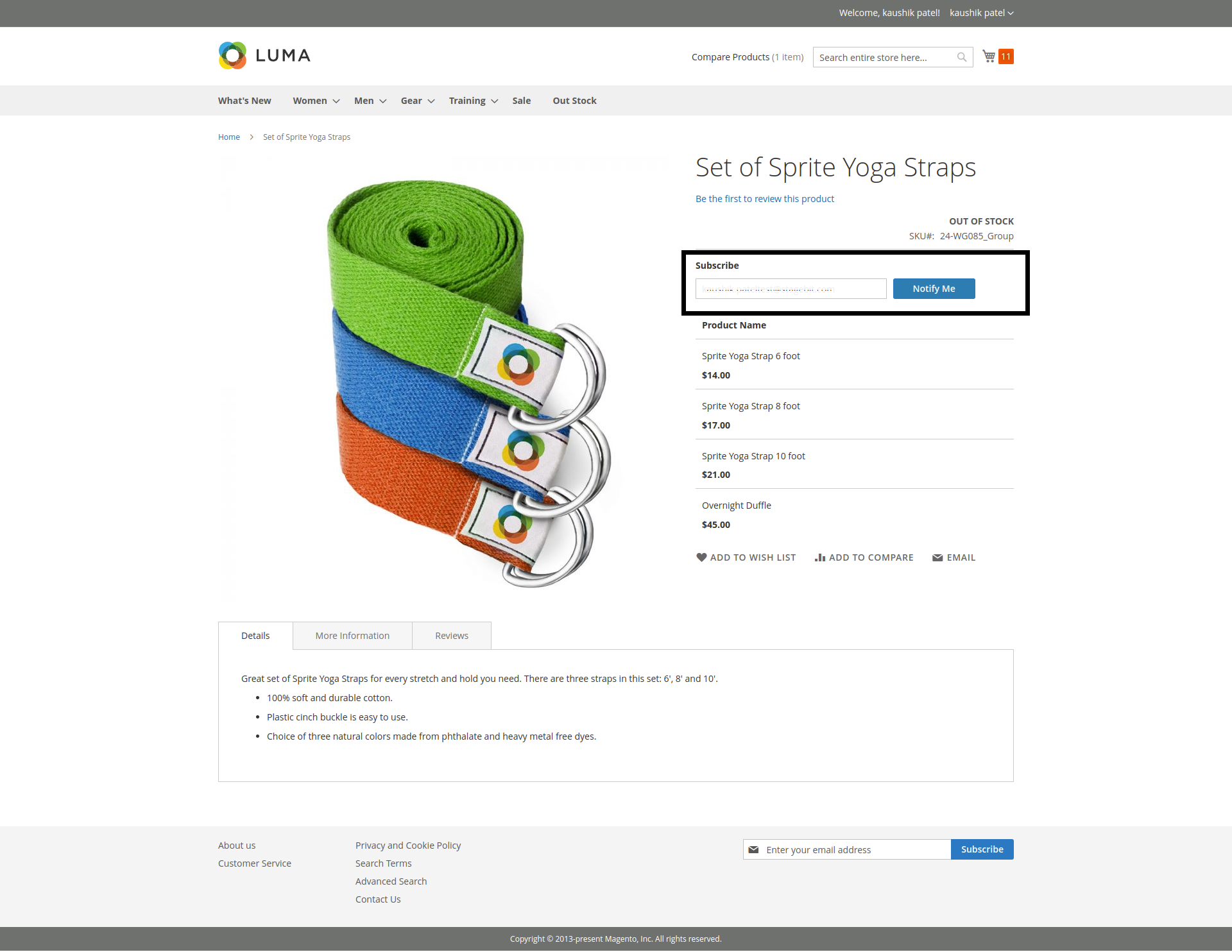 Magento 2 Out of Stock Notification Extension