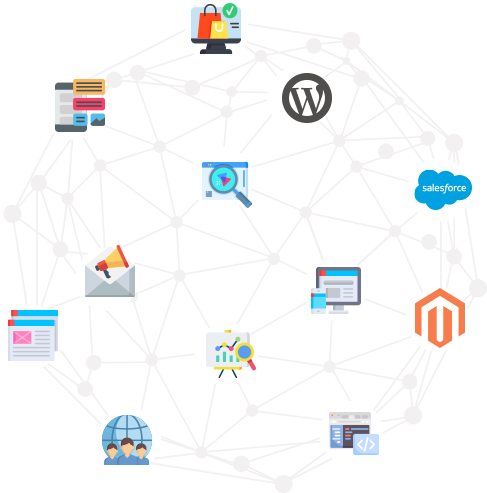 Illustration of a powerful eCommerce store dashboard and analytics