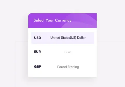 Multi-currency switcher for Shopify stores