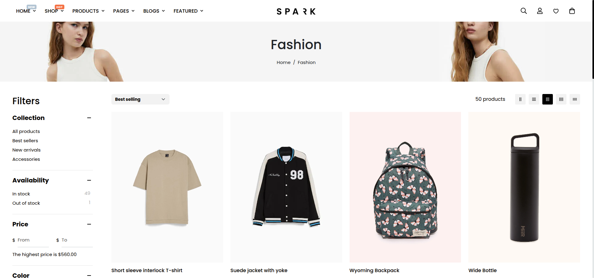 Spark Shopify theme RTL and multilingual layout preview