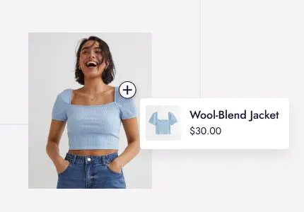 Shoppable images lookbook for Shopify fashion stores